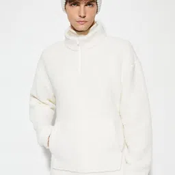 Koton Mock Collar Half Zipper Pullover Sweatshirt-picture-24