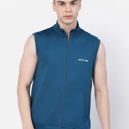 Kalt Mock Neck Front-Open Sweatshirt-picture-8
