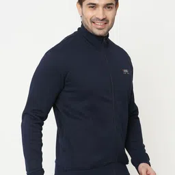 Sweet Dreams Men Mock Collar Front-Open Sweatshirt-picture-2