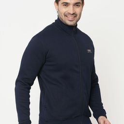 Sweet Dreams Men Mock Collar Front-Open Sweatshirt-picture-3