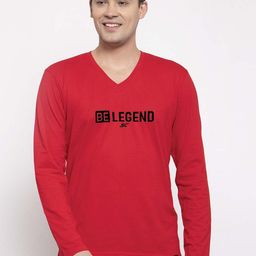Friskers Typography Printed V-Neck T-shirt-image-10
