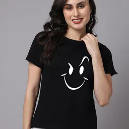 Friskers Black Slit Sleeves Pure Cotton Top-picture-44