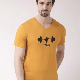 Friskers Graphic Printed V-Neck Bio Wash Cotton T-Shirt-picture-39