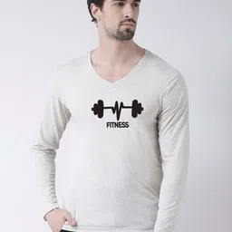 Friskers Men Printed V-Neck Cotton T-shirt-image-10