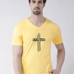 Friskers Typography Printed V-Neck T-shirt-picture-42