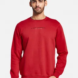 Octave Typography Printed Fleece Pullover image 1