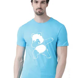 Friskers Men Blue Kung Fu Panda Printed T-shirt-image-61