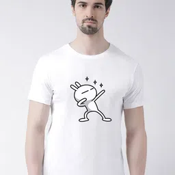 Friskers Men White Printed T-shirt-picture-4