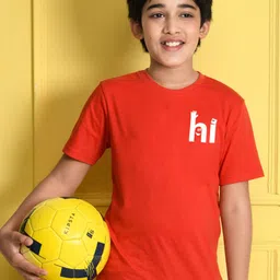 NUSYL Boys Orange T-shirt-image-57