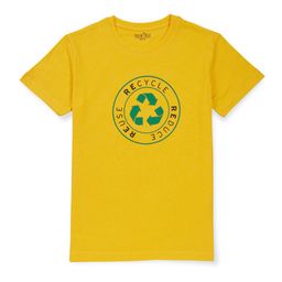 Palm Tree Boys Graphic Printed Regular Fit Cotton Casual T-shirt-image-91
