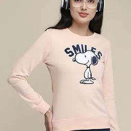 Free Authority Peanuts Printed Cotton Sweatshirt-image-93