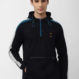 Van Heusen Sport Men Black Hooded Sweatshirt-image-27