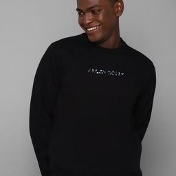Allen Solly Men Black Solid Pullover Sweatshirt-picture-24