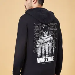 Urban Ranger by pantaloons Graphic Printed Hooded Cotton Pullover Sweatshirt-picture-40