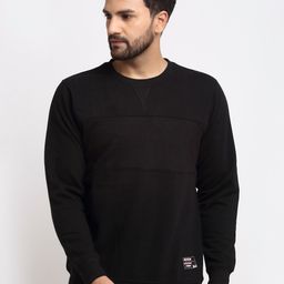 Club York Men Black Solid Sweatshirt-image-124