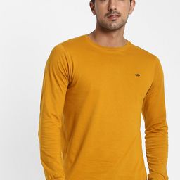 Red Flame Round Neck Long Sleeves Regular Fit Cotton Casual T-shirt-image-88