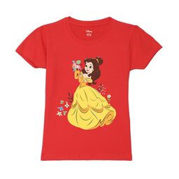 Wear Your Mind Girls Cotton Disney Princess Graphic Causal T-shirt-image-80