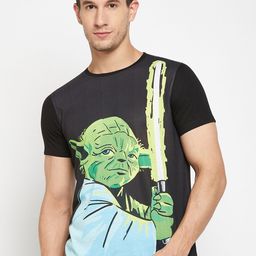 Wear Your Mind Yoda Printed Casual T-shirt-picture-23