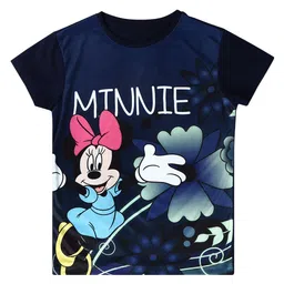 Bodycare Girls Minnie Mouse Graphic Printed Cotton Regular T-shirt-image-46