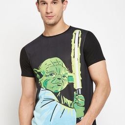 Wear Your Mind Star Wars Printed Round Neck T-shirt-image-95