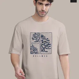 BULLMER Men Pack Of 2 Round Neck Printed Oversized T-shirts-picture-15