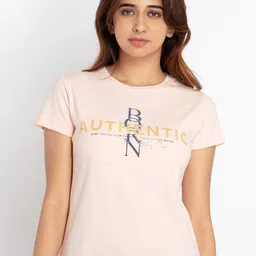 Status Quo Round Neck Typography Printed T-shirt-image-70