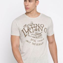 Masculino Latino Typography Printed Cotton Casual T-shirt-image-47