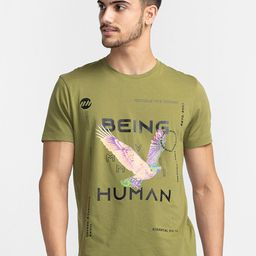 Being Human Typography Printed Round Neck T-shirt-picture-20