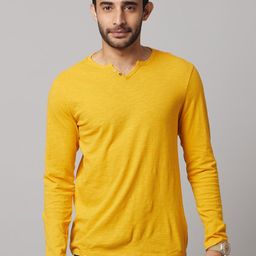Celio Henley Neck Long Sleeves Cotton T-shirt-picture-26