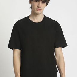 THE BEAR HOUSE Men Round Neck Solid T-shirt-image-49