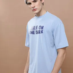HIGHLANDER Unisex Typography Printed Drop Shoulder Oversized T-Shirt-16
