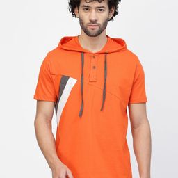 Kalt Hooded Striped Cotton T-Shirt-picture-5