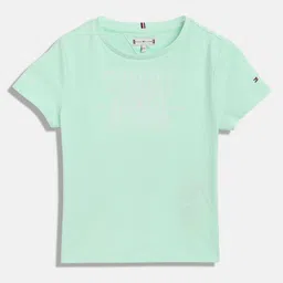 Tommy Hilfiger Girls Solid Round Neck Cotton T-shirt-image-45
