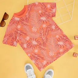 Pantaloons Junior Boys Tropical Printed Pure Cotton T-shirt-picture-14