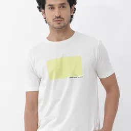 RARE RABBIT Men Iam-1 Skinny Fit Typography Printed Cotton T-Shirt-image-76