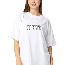 STATUS MANTRA Round Neck Drop Shoulder Typography Printed Regular Fit Cotton T-shirt-image-30