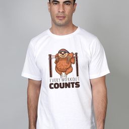 FFLIRTYGO Men White Monochrome T-shirt-image-54
