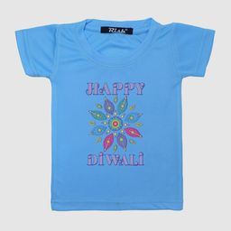 RISH Boys Blue & Pink Typography Printed Oversized T-shirt-image-56