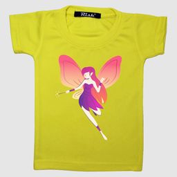 RISH Kids Boys Yellow Printed Round Neck Polyester T-shirt-image-77