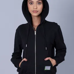 Muvazo Hooded Front-Open Sweatshirt-image-20