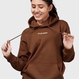 FUAARK Hooded 2-Way Stretch Antimicrobial Crop Oversized Pullover Sweatshirt-picture-44