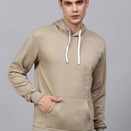 Campus Sutra Men Olive Green Hooded Sweatshirt-image-90