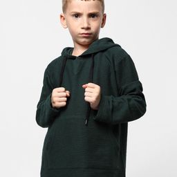 Instafab Boys Ribbed Hooded Cotton Sweatshirt-image-26