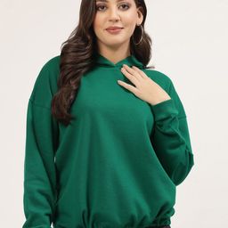 Strong And Brave Hooded Cotton Sweatshirt-image-12