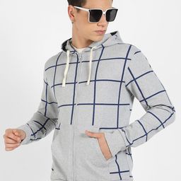 Campus Sutra Checked Cotton Sweatshirt-picture-55