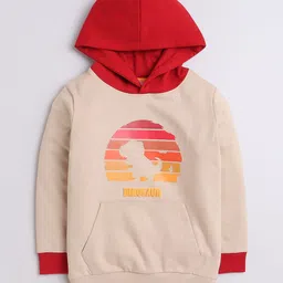 BUMZEE Boys Printed Hooded Sweatshirt-51
