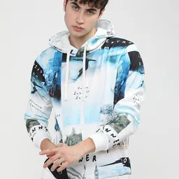 HIGHLANDER Men Multicoloured Printed Hooded Sweatshirt-picture-25