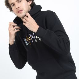 HIGHLANDER Men Black Printed Hooded Sweatshirt-image-83