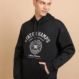 HIGHLANDER Typography Printed Hooded Oversized Sweatshirt-image-50