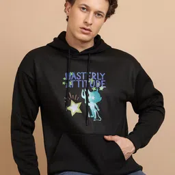 HIGHLANDER Graphic Printed Hooded Relaxed Pullover Sweatshirt-image-34